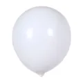 White latex balloon for party decoration, 12 inch birthday wedding celebration event item - 100 Pieces/Pack / Macaron White