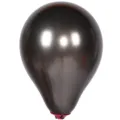 5 Zoll metallische Chrom Ballon dunkelgrau Latex Ballons für Geburtstag Party Hochzeit Deko - 100 Stück Packung / Schwarz