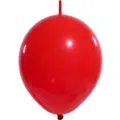 10 inch red linking latex balloon with tail for party wedding decoration and balloon arches. - Red