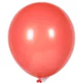Ballon en latex rond rouge mat de 10 pouces article de decoration epais pour fete - 100 Pièces/Paquet / Rouge Orangé