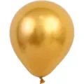 Ballon métallique chrome or de 5 pouces, ballon en latex brillant pour décoration de fête. - Lot de 100 pièces / Or