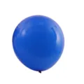 18-inch round matte blue latex balloon for birthday party and wedding decoration. - 50 Pieces/Pack / Blue