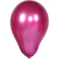 Ballon en chrome métallique 5 pouces ballon d'anniversaire de fête magenta épais - Lot de 100 pièces / Magenta
