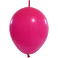 10-inch thick matte pink link o loon latex balloon for party wedding decoration layout. - Rose Red