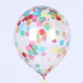 Ballon konfetti transparent 12 pouces, variante de pois colores pour la fete deco - Confettis Mixtes