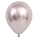 Ballon Métallique Chromé 5 Pouces Ballon en Latex Argenté pour Fête Anniversaire Mariage - Lot de 100 pièces / Argent