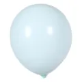 12-inch light blue latex balloon, pastel macaron balloon for birthday party and wedding decor. - 100 Pieces/Pack / Macaron Blue