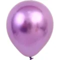 Ballon Violet Métallique 5 Pouces Chrome Épais Latex Anniversaire Fête Mariage Déco - Lot de 100 pièces / Violet
