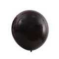 18 Inch Round Matte Black Latex Balloons Thickened Party Wedding Birthday Decor - 50 Pieces/Pack / Black
