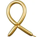 Gold metallic long magic balloon variant, perfect for party and wedding decoration. - Metallic Gold