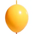 Solid Yellow 10 Inch Thickened Matte Tail Linker Latex Balloon For Party Decorations - Lemon Yellow