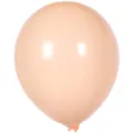 Ballon en latex mat de 10 pouces pour décorations de fête d'anniversaire, ballon rond uni. - 100 Pièces/Paquet / Orange Clair