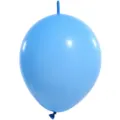 10 inch matte blue tail connecting latex balloons for party wedding decoration and arch setup. - Light Blue