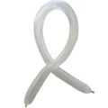 Transparent long magic balloon twisted into ribbon shape, perfect for wedding and party decor. - Transparent (100 Pcs)