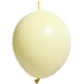 10 inch matte macaron yellow link balloon with tail for party wedding decoration latex balloon - Macaron Yellow