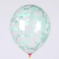 Ballon transparent de 12 pouces rempli de confettis vert menthe décoration de fête - Confettis Verts Grand
