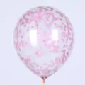 Ballon konfetti transparent de 12 pouces rempli de paillettes roses pour mariage anniversaire fete. - Confettis Violets