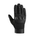 Men tactical full finger gloves black motorcycle riding sport outdoor non-slip protective gear - XL / Black
