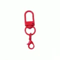 Moschettone a U verniciato rosso portachiavi accessorio fai da te variante metallo - 50x12mm / Rosso