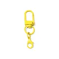Portachiavi con maniglia in metallo giallo, moschettone girevole per borsa DIY - 50x12mm / Giallo