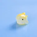 Piccola statuetta di squalo luminosa in resina per paesaggio decorazione acquario. - Squalo Giallo Limone