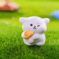 Mignonne miniature chiot en résine décoration de bureau micro paysage ornement cadeau. - Chiots champignon