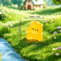 Mini Statuetta Orsetto Luminoso Resina Artigianato Carino Decorazione Tavolo 3cm - Orsetto Mango / Giallo