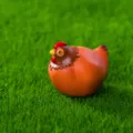 Mini statuetta di gallina in resina per giardinaggio paesaggistico fai-da-te decorazione da scrivania - Gallina Picchiettata