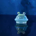 Statuetta alieno fantasma in resina luminosa micro paesaggio ornamento scrivania decoro - Navicella Spaziale Aliena 1