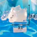 Figurine d'ours polaire en résine lumineuse ornement de paysage miniature mignon jouet - Ours Polaire Empilable
