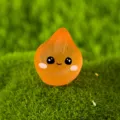 Statuetta goccia d'acqua in resina arancione simpatica miniatura paesaggio accessorio DIY - Arancione