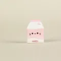 Miniature resin strawberry milk carton ornament, cute DIY dollhouse food accessory 1pc - Milk