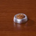Miniature Résine Chien Bol Figurine DIY Micro Paysage Décoration Argent Article Neuf - Gamelle pour animal