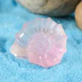 Resin conch miniature aquarium ornament pink translucent DIY decoration fish tank small resin gift. - Pink Conch