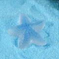 Translucent blue resin starfish miniature ornament for aquarium fish tank DIY landscaping decor. - Blue Starfish