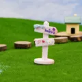 Mini pinakida topio moyskoy DIY micro figurine kipos miniaturia stolidi diakosmisi - Πινακίδα Ευτυχισμένη