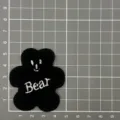 Schwarzer Bär Bestickter Aufnäher Stoff Abzeichen für Kleidung Taschen DIY Dekoration. - Schwarzer Englischer Bär (1D11-4) / Schwarz