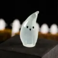 Halloween luminoso fantasma resina statuetta carino mini spaventoso decorazione festa stile - Fantasma Casa della Luna