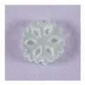 Miniatura fiocco di neve bianco traslucido ciondolo decorazione DIY per micro paesaggio. - No. 6 Fiocco di Neve Verde Stile B