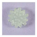 Ornamento fiocco di neve in resina luminoso accessorio decorazione natalizia fai da te. - No. 8 Fiocco di Neve Verde Stile D