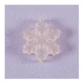 Fiocco di neve trasparente resina fai da te ciondolo micro paesaggio miniatura decoro - No. 9 Fiocco di Neve Rosa Stile A