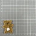 Cute cartoon bear embroidery patch, fluffy towel patch for children clothing DIY accessories. - Bear Style 3
