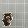 Cute brown bear embroidery patch DIY clothing accessory cartoon towel badge applique for kids - Bear Style 4