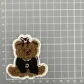 Cute cartoon bear embroidery patch towel DIY clothing accessory variant display item. - Bear Style 6