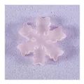 Fiocco di neve rosa fai da te micro paesaggio ornamento resina decorazione Natale accessorio - No. 11 Fiocco di Neve Rosa Stile C