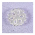 Ciondolo a fiocco di neve in resina traslucida per fai da te e decorazione natalizia. - No. 13 Fiocco di Neve Bianco Stile A
