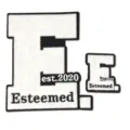 Black and white letter E chenille embroidered patch set, DIY clothing accessories with adhesive. - Set / Self-Adhesive