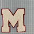 Chenille embroidered letter M patch varsity iron on patch for clothing jackets crafts. - Letter M Style (1G7-1)