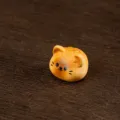 Miniatura statuetta gatto pane giapponese, simpatico giocattolo decorativo per casa delle bambole. - Panino Gattino Noce