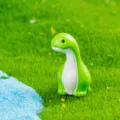 Simpatica statuetta di dinosauro verde per micro paesaggio di muschio decorazione giardino. - Brachiosauro